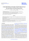 Research paper thumbnail of A new stellar library in the region of the CO index at 2.3 $\mathsf{\mu}$m