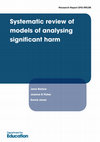 Research paper thumbnail of Systematic review of models of analysing significant harm