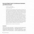 Research paper thumbnail of Surround Digital Audio in Architectural Animation and VR Environment