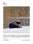 Research paper thumbnail of Causes and consequences of fine-scale population structure in a critically endangered freshwater seal