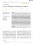 Research paper thumbnail of Selection in the Finnhorse, a native all‐around horse breed