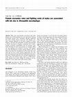 Research paper thumbnail of Female encounter rates and fighting costs of males are associated with lek size in Drosophila mycetophaga