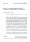 Research paper thumbnail of Sampling error in measuring temporal density variability in animal populations and communities