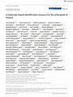 Research paper thumbnail of A molecular‐based identification resource for the arthropods of Finland