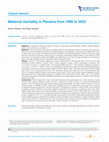 Research paper thumbnail of Maternal mortality in Panama from 1998 to 2022