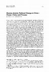 Research paper thumbnail of Political Change in China – Power, Policy and Process