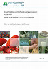 Research paper thumbnail of Inwerktijdstip winterharde vanggewassen voor maïs