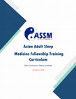 Research paper thumbnail of Asian Adult Sleep Medicine Fellowship Training Curriculum:
One Curriculum, Many Contexts