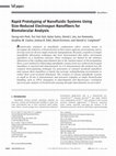 Research paper thumbnail of Rapid Prototyping of Nanofluidic Systems Using Size‐Reduced Electrospun Nanofibers for Biomolecular Analysis