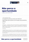 Research paper thumbnail of A atuação do amicus curiae como fator de legitimação democrática na formação de precedentes judiciais