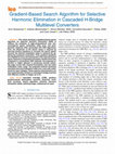 Research paper thumbnail of Gradient Based Search Algorithm for Selective Harmonic Elimination in Cascaded H Bridge Multilevel Converters (1)