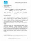 Research paper thumbnail of Comunicación Pública y Comunicación Política: Una Anfibología para pensar lo común Public and Political Communication: An Amphibology to think the Common