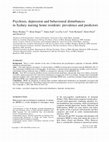 Research paper thumbnail of Psychosis, depression and behavioural disturbances in Sydney nursing home residents: prevalence and predictors