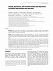 Research paper thumbnail of Anxiety, depression, and comorbid anxiety and depression: risk factors and outcome over two years