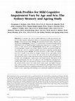 Research paper thumbnail of Risk profiles for mild cognitive impairment vary by age and sex: The sydney memory and ageing study