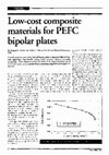 Research paper thumbnail of Low-cost composite materials for PEFC bipolar plates