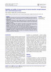 Research paper thumbnail of Reliability and validity of measurements of cervical retraction strength obtained with a hand-held dynamometer