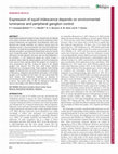 Research paper thumbnail of Expression of squid iridescence depends on environmental luminance and peripheral ganglion control