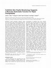 Research paper thumbnail of Cuttlefish skin papilla morphology suggests a muscular hydrostatic function for rapid changeability