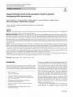 Research paper thumbnail of Impact of anxiety levels on the perception of pain in patients undergoing office hysteroscopy