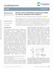 Research paper thumbnail of Calcium cyclic carboxylates as structural models for calcium carbonate scale inhibitors