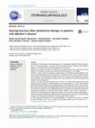 Research paper thumbnail of Hearing function after betahistine therapy in patients with Ménière's disease