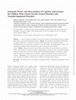 Research paper thumbnail of Systematic Review and Meta-Analysis of Cognitive Interventions for Children With Central Nervous System Disorders and Neurodevelopmental Disorders