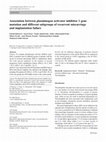 Research paper thumbnail of Association between plasminogen activator inhibitor 1 gene mutation and different subgroups of recurrent miscarriage and implantation failure