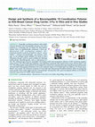 Research paper thumbnail of Design and Synthesis of a Biocompatible 1D Coordination Polymer as Anti-Breast Cancer Drug Carrier, 5-Fu: In Vitro and in Vivo Studies