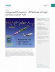 Research paper thumbnail of Integrated conversion of cellulose to high-density aviation fuel