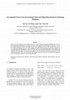 Research paper thumbnail of Incremental Versus Non-incremental: Data and Algorithms Based on Ordering Relations