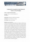 Research paper thumbnail of Evaluación de la capacidad de gestión para áreas protegidas eficientes