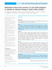 Research paper thumbnail of Randomised clinical trial: vercirnon, an oral CCR9 antagonist, vs. placebo as induction therapy in active Crohn's disease