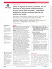 Research paper thumbnail of Effects of filgotinib on semen parameters and sex hormones in male patients with inflammatory diseases: results from the phase 2, randomised, double-blind, placebo-controlled MANTA and MANTA-RAy studies