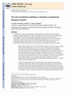 Research paper thumbnail of The role of predictive modelling in rationally re-engineering biological systems