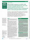 Research paper thumbnail of Burosumab treatment in adults with X-linked hypophosphataemia: 96-week patient-reported outcomes and ambulatory function from a randomised phase 3 trial and open-label extension