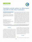 Research paper thumbnail of Hypokalemic periodic paralysis; two different genes responsible for similar clinical manifestations