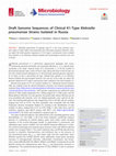 Research paper thumbnail of Draft Genome Sequences of Clinical K1-Type Klebsiella pneumoniae Strains Isolated in Russia