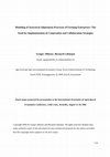 Research paper thumbnail of Modeling of Structural Adjustment Processes of Farming Enterprises: The Need for Implementation of Cooperation and Collaboration Strategies