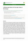 Research paper thumbnail of A DNA barcode library for the water mites of Montenegro