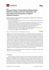 Research paper thumbnail of Physical Origin of Diminishing Photocatalytic Efficiency for Recycled TiO2 Nanotubes and Ag-Loaded TiO2 Nanotubes in Organic Aqueous Solution