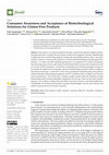 Research paper thumbnail of Consumer Awareness and Acceptance of Biotechnological Solutions for Gluten-Free Products