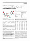 Research paper thumbnail of Crystal structure of 3′,4′,5-trihydroxy-3,7-dimethoxyflavone, C17H14O7