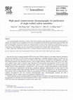 Research paper thumbnail of High‐speed countercurrent chromatography for isolation and enrichment of betacyanins from fresh and dried leaves of <i>Atriplex hortensis</i> L. var. “Rubra”