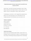 Research paper thumbnail of Population pharmacokinetics and exposure-response analysis of sotrovimab in the early treatment of COVID-19