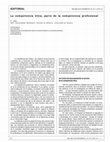 Research paper thumbnail of La competencia ética, parte de la competencia profesional