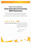 Research paper thumbnail of Swiss International University: Rated 5 Stars by QS for Excellence in Business & Management Studies!