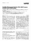 Research paper thumbnail of Variability of the pancreatic islet beta cell/liver (GLUT 2) glucose transporter gene in NIDDM patients