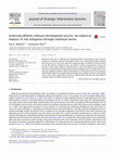 Research paper thumbnail of Achieving offshore software development success: An empirical analysis of risk mitigation through relational norms