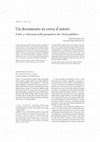 Research paper thumbnail of "Un documento in cerca d’autore. P.Ital. 3 e Ravenna nella prospettiva dei «beni pubblici»", «Mélanges de l'École Française de Rome. Moyen Âge» 136-1 (2024) [the article can be read here: https://journals.openedition.org/mefrm/13853]